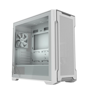Gigabyte Case GB-C102GI  C102 Glass, Mid Tower, White  2x 120mm Fans, mATX