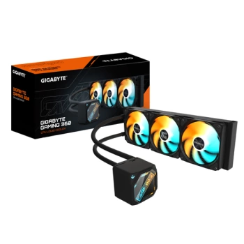 Gigabyte Liquid Cooler GME 360 3x ARGB fan, Black LGA 1851/1700/115X/1200, AM5 / AM4