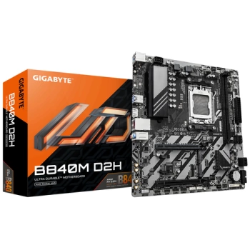 Gigabyte MB B840M D2HAM5, 2x DDR5, 2x M.2, 4x SATA12xUSB; 1x HDMI, mATX;