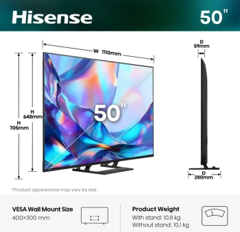 HISENSE TV LED 50A7S