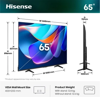 HISENSE TV LED 65A6S
