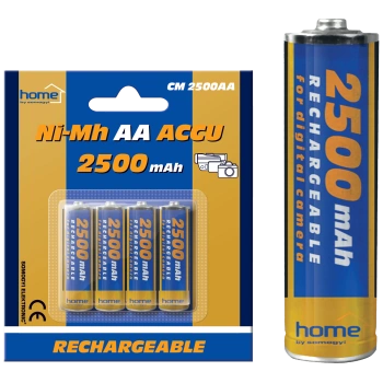 home Baterija punjiva AA, 2500mAh, blister 4 kom - CM 2500AA