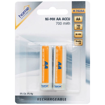 home Baterija punjiva AA, 700mAh, NiMh, blister 2 kom - M 702AA