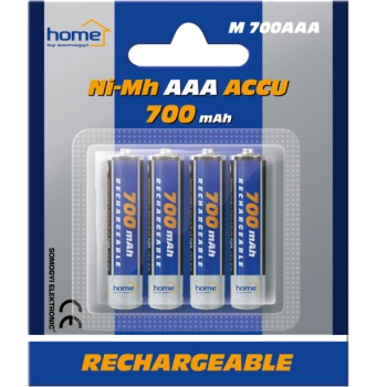 home Baterija punjiva AAA, 700mAh, blister 4 kom - M 700AAA