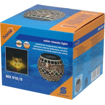 home Solarna vrtna dekorativna svjetiljka, svjećnjak,žuti, 300mAh - MX 512/S