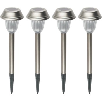 home Solarna vrtna LED lampa, metalna, set 4 komada, 200 mAh - MX 807/4