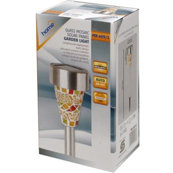 home Solarna vrtna LED lampa, mozaik, staklo / metal, 300 mAh - MX 459/1
