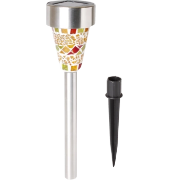 home Solarna vrtna LED lampa, mozaik, staklo / metal, 300 mAh - MX 459/1