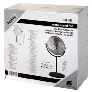home Ventilator sa postoljem, 3 brzine, metalne lopatice, 100W - SFI 45
