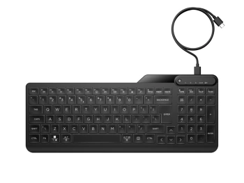 HP 400 Backlit Wired KeyboardHP 400 Backlit Wired KeyboardHP 400 Backlit Wired Keyboard