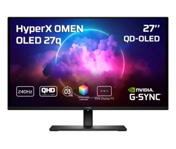 HyperX OMEN OLED 27" MonitorQHD, 240Hz, 0.03ms, DP, 2xHDMIHAS, Tilt, Swivel, Pivot, HP Eye Care