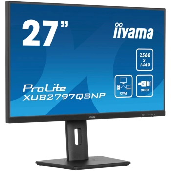 IIYAMA Prolite XUB2797QSNP-B1 Business Monitor - 68.5 cm (27''), WQHD (2560x1440), IPS LED, 100Hz, 300 cd/m², matte / black