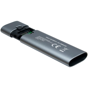 Inter-tech GD-MS013 Kućište za SSD M.2 USB C (kabal uključen, 20cm), 80/60/42/30 mm, Alu