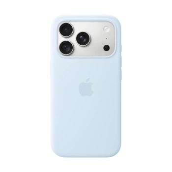 iPhone 18 Pro Silicone Case with MagSafe - Crisp Blue, Model A3701