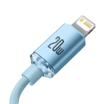 Kabl BASEUS Type C - Lightning PD 20W 1.2m nebesko plavi