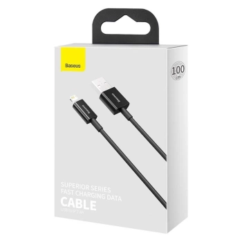 Kabl BASEUS USB A - Lightning 2,4A Superior 1m crni
