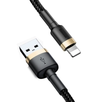 Kabl BASEUS USB A - Lightning 2.4A Cafule 1m black-gold