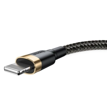 Kabl BASEUS USB A - Lightning 2.4A Cafule 1m black-gold