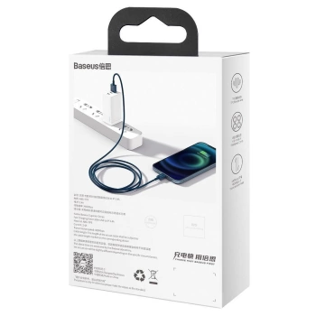 Kabl Baseus USB A to Lightning 2.4A Superior 1m plavi