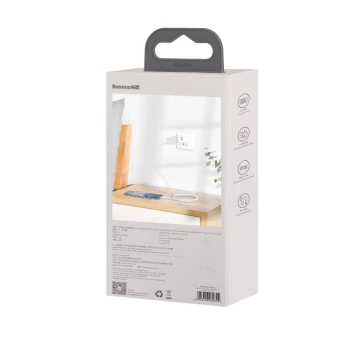 Kabl BASEUS USB A - Type C 2.4A Wisdom 1.5m white (2 Pcs)