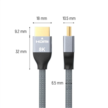 Kabl HDMI Wozinsky 2.1 Cable 8K WHDMI-10 1m