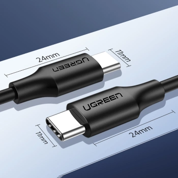 Kabl Ugreen USB-C to USB-C PD QC 3A US286 2m crni