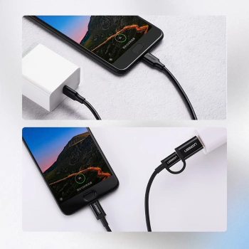 Kabl Ugreen USB-C to USB-C PD QC 3A US286 2m crni