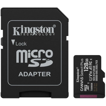 Kingston 128GB microSDXC Canvas Select Plus Gen3 150MB/s A1 Card + Adapter