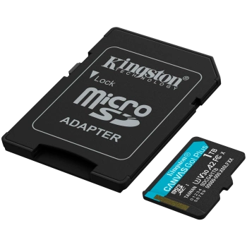 Kingston 1TB microSDXC Canvas Go Plus Gen4 200MB/s A2 U3 V30 Card + Adapter