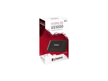 Kingston EXT SSD 2TB; XS1000;USB-C to USB-AR/W : 1050/1000 MB/s