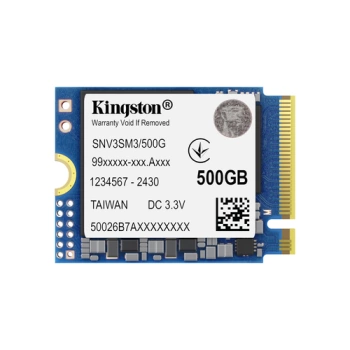 Kingston SSD 500G NV3 M.2 2230NVMe PCIe Gen 4.0x4R/W : 5000/3000MB/s