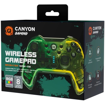 Kontroler za PC CANYON Brighter GPW-02 BT+Dongle Wireless Crystal