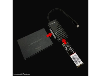 LC-Power Adapter za SATA NVMERaznovrsne opcije povezivanja2.5" ili 3.5" adapter, USB-C