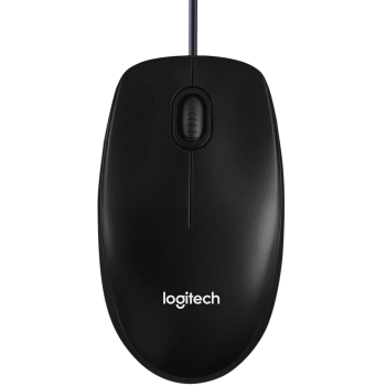 LOGITECH B100 Corded Mouse - BLACK - USB - B2B