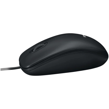 LOGITECH B100 Corded Mouse - BLACK - USB - B2B