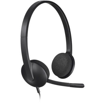 LOGITECH H340 Corded Headset - BLACK - USB