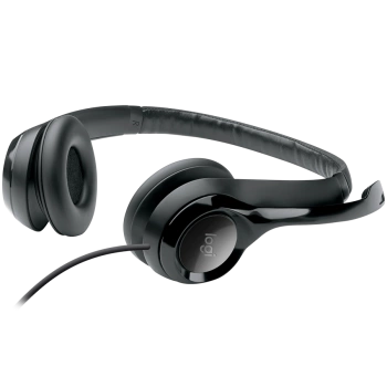 LOGITECH H390 Corded Headset - BLACK - USB