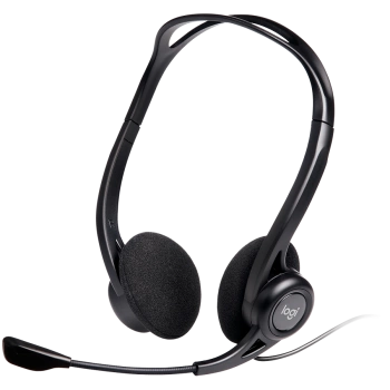 LOGITECH PC960 Corded Stereo Headset BLACK - USB