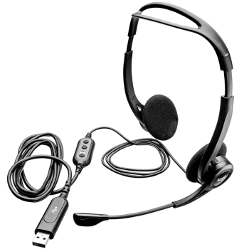 LOGITECH PC960 Corded Stereo Headset BLACK - USB