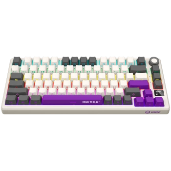 LORGAR KBP7075W, Wireless 75% Mechanical Gaming Keyboard Pro, Beige, EN layout
