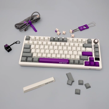LORGAR KBP7075W, Wireless 75% Mechanical Gaming Keyboard Pro, Beige, EN layout
