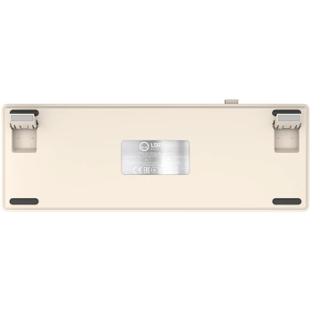 LORGAR KBP70MW, Wireless 65% Mechanical Gaming Keyboard Pro, Beige, CZ/SK layout