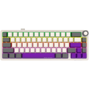 LORGAR KBP70MW, Wireless 65% Mechanical Gaming Keyboard Pro, Beige, CZ/SK layout