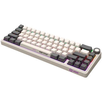 LORGAR KBP70MW, Wireless 65% Mechanical Gaming Keyboard Pro, Beige, EN layout