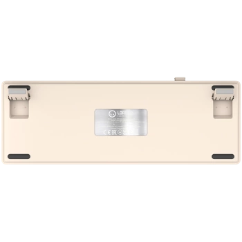 LORGAR KBP70MW, Wireless 65% Mechanical Gaming Keyboard Pro, Beige, EN layout