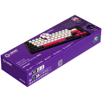 LORGAR KBP70MW, Wireless 65% Mechanical Gaming Keyboard Pro, Black/red, EN layout
