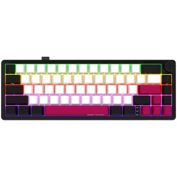 LORGAR KBP70MW, Wireless 65% Mechanical Gaming Keyboard Pro, Black/red, EN layout