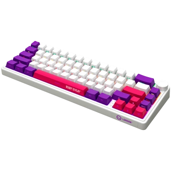 LORGAR KBP70MW, Wireless 65% Mechanical Gaming Keyboard Pro, White, EN layout