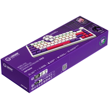 LORGAR KBP70MW, Wireless 65% Mechanical Gaming Keyboard Pro, White, EN layout