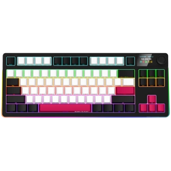 LORGAR KBP70TKLW, Wireless TKL Mechanical Gaming Keyboard Pro, Black/red, EN layout